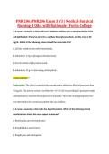 PNR 206&sol;PNR206 Exam 3 V3 &vert; Medical-Surgical &NewLine;Nursing II Q&A with Rationale &vert; Fortis College