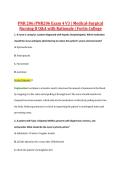 PNR 206&sol;PNR206 Exam 4 V3 &vert; Medical-Surgical &NewLine;Nursing II Q&A with Rationale &vert; Fortis College