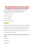 PNR 206&sol;PNR206 Exam 4 V2 &vert; Medical-Surgical &NewLine;Nursing II Q&A with Rationale &vert; Fortis College 