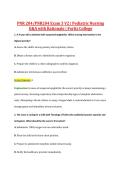 PNR 204&sol;PNR204 Exam 3 V2 &vert; Pediatric Nursing &NewLine;Q&A with Rationale &vert; Fortis College 