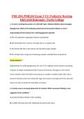 PNR 204&sol;PNR204 Exam 3 V3 &vert; Pediatric Nursing &NewLine;Q&A with Rationale &vert; Fortis College 