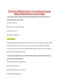 PNR 204&sol;PNR204 Exam 1 V2 &vert; Pediatric Nursing &NewLine;Q&A with Rationale &vert; Fortis College