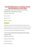 PNR 204&sol;PNR204 Exam 1 V1 &vert; Pediatric Nursing &NewLine;Q&A with Rationale &vert; Fortis College 