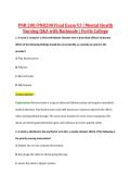 PNR 200&sol;PNR200 Final Exam V3 &vert; Mental Health &NewLine;Nursing Q&A with Rationale &vert; Fortis College