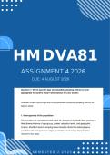 HMDVA81 Assignment 4 2026 - Due 4 August 2026