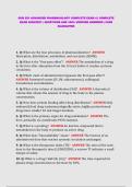 NUR 521 &sol; NUR521 COMPLETE EXAM PACKAGE - QUESTIONS &plus; ANSWERS &plus; STUDY GUIDE - LATEST  VERSION