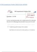 RN Comprehensive Predictor 2026 &vert; Complete ATI Test Bank & Study Guide&NewLine;&NewLine;