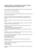 SOCIOLOGY CHAPTER 11 &ndash; RACE AND ETHNICITY STUDY GUIDE &vert; COMPLETE CHAPTER REVIEW QUESTIONS AND ANSWERS 2026&sol;2027