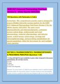NURS 6521 Advanced Pharmacology Final Exam 2026 &vert; Exam Questions & Answers &vert; Study Guide PDF