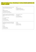 NRNP 6675 Midterm Exam&comma; NR 603 Week 7 ACTUAL UPDATED QUESTIONS AND &NewLine;CORRECT ANSWERS 