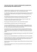CDM EXAM STUDY GUIDE &vert; COMPLETE CERTIFIED DIETARY MANAGER EXAM REVIEW QUESTIONS AND ANSWERS 2026&sol;2027