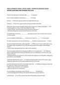 RACE & ETHNICITY EXAM 3 STUDY GUIDE &vert; COMPLETE SOCIOLOGY EXAM REVIEW QUESTIONS AND ANSWERS 2026&sol;2027