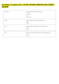 Everything in Capstone Part 1 ACTUAL UPDATED QUESTIONS AND CORRECT &NewLine;ANSWERS 