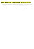Midterm Review ACTUAL UPDATED QUESTIONS AND CORRECT ANSWERS 
