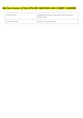 Mid Term Review ACTUAL UPDATED QUESTIONS AND CORRECT ANSWERS 