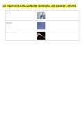 LAB EQUIPMENT ACTUAL UPDATED QUESTIONS AND CORRECT ANSWERS 