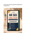 NR565 &sol; NR 565 FINAL  EXAM ADVANCED PHARMACOLOGY FUNDAMENTALS  PRACTICE QUESTIONS & ANSWERS 2026&sol;2027