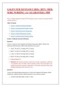 Galen NUR 242 Exam 2 &lpar;2026 &sol; 2027&rpar; &vert; Med-Surg Nursing &vert; &lpar;A&plus; Guarantee&rpar; &vert; PDF