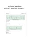 Relias Dysrhythmia Basic Test Questions & Answers 2026&sol;2027