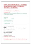 NR 546 &sol; NR546 Midterm Exam &lpar;Latest 2026 &sol; 2027&rpar; Tested Questions with Revised Answers&comma; &lpar;A&plus; Guarantee&rpar;