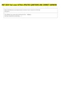 MGT 2050 final exam ACTUAL UPDATED QUESTIONS AND CORRECT ANSWERS 