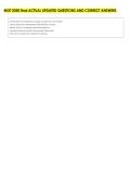 MGT 2050 final ACTUAL UPDATED QUESTIONS AND CORRECT ANSWERS 