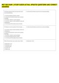 MGT 200 EXAM 1 STUDY GUIDE ACTUAL UPDATED QUESTIONS AND CORRECT &NewLine;ANSWERS 