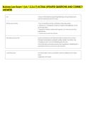 Business Law Exam 1 &lpar;ch&period; 1&comma;2&comma;3&comma;6&comma;7&rpar; ACTUAL UPDATED QUESTIONS AND CORRECT &NewLine;ANSWERS 