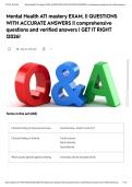 Mental Health ATI mastery EXAM&comma; &vert;&vert; QUESTIONS WITH ACCURATE ANSWERS &vert;&vert; comprehensive questions and verified answers &vert; GET IT RIGHT &vert;2026&excl;