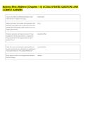 Business Ethics Midterm &lpar;Chapters 1-5&rpar; ACTUAL UPDATED QUESTIONS AND &NewLine;CORRECT ANSWERS