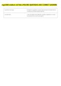 mgt 2050 midterm ACTUAL UPDATED QUESTIONS AND CORRECT ANSWERS