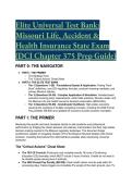 2026&sol;2027 Elite Universal Test Bank&colon; Missouri Life&comma; Accident & Health Insurance State Exam &lpar;DCI Chapter 375 Prep&rpar;