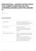 GMS 6440 FINAL &ndash; MK EXAM &lpar;ACTUAL EXAM&rpar; WITH CORRECT QUESTIONS AND WELL ANSWERED ANSWERS LATEST WELL GRADED A&plus;