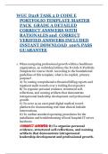 WGU D218 TASK 2 D CODE E PORTFOLIO TEMPLATE MASTER PACK  GRADE A DETAILED CORRECT ANSWERS WITH RATIONALES and  CORRECT VERIFIED ANSWERS INCLUDED   INSTANT DOWNLOAD  100&percnt; PASS GUARANTEE