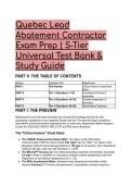 2026&sol;2027 Quebec Lead Abatement Contractor Exam Prep &vert; S-Tier Universal Test Bank & Study Guide &lpar;40&plus; Q&A&rpar;