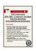 TMC Exam Latest 2025&ndash;2026 &ndash; Comprehensive Practice Test Bank&colon; 400&plus; Questions with Verified Answers & Detailed Clinical Rationales &vert; NBRC Therapist Multiple-Choice & RRT Prep &vert; 100&percnt; Pass Guarantee