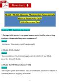 NR 565 Midterm Study Guide&colon; Advanced Pharmacology&NewLine;&NewLine;&NewLine;