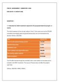 FIN3701 Assignment 1 2026 &vert; Due 27 August 2026 - Distinction Guaranteed 