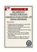 SSI Assistant Instructor Exam 2026&sol;2027 &ndash; Complete 250&plus; Q&A Test Bank with Verified Answers & Detailed Rationales &vert; Dive Theory&comma; Training Standards & Professional Responsibilities &vert; 100&percnt; Pass Guarantee