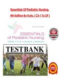 TEST BANK For Essentials of Pediatric Nursing 4th Edition By Kyle Carman&comma; Verified Chapters 1 - 29 &comma; Complete Newest Version&NewLine;