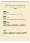 DBIA Practice Exam Questions and&NewLine;Answers Verified Solutions Latest&NewLine;Update