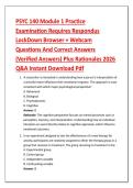 PSYC 140 Module 1 Practice &NewLine;Examination Requires Respondus &NewLine;LockDown Browser &plus; Webcam &NewLine;Questions And Correct Answers &NewLine;&lpar;Verified Answers&rpar; Plus Rationales 2026 &NewLine;Q&A Instant Download Pdf 