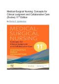Test Bank - Medical-Surgical Nursing&colon; Concepts for Clinical Judgment and Collaborative Care &lpar;Evolve&rpar; 9th Edition All Chapters Covered 2026&sol;2027