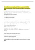Sample Test Questions ANCC - PMHNP &lpar;Latest Update 2026&vert;2027&rpar;&NewLine;With Correct Detailed Answers &vert;Solutions &vert;Already A&plus; Graded &lpar;100&percnt;&NewLine;Pass&rpar;