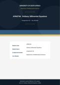 APM3706 Assignment 4 Solutions Due August 2026