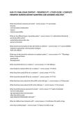 NUR 471 FINAL EXAM CONTENT &ndash; PEDIATRICS PT&period; 1 STUDY GUIDE &vert; COMPLETE PEDIATRIC NURSING REVIEW QUESTIONS AND ANSWERS 2026&sol;2027&NewLine;&NewLine;