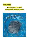 Animal Behavior &ndash; 12th Edition by Dustin R&period; Rubenstein &ndash; Complete Test Bank &lpar;Chapters 1&ndash;14&rpar;&NewLine;