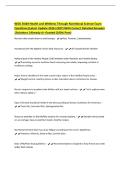 WGU D440 Health and Wellness Through Nutritional Science Exam&NewLine;Questions &lpar;Latest Update 2026&vert;2027&rpar; With Correct Detailed Answers&NewLine;&vert;Solutions &vert;Already A&plus; Graded &lpar;100&percnt; Pass&rpar;