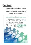 Community and Public Health Nursing&colon; Evidence for Practice &lpar;4th Edition&rpar; by DeMarco &lpar;Chapters 1&ndash;25&rpar; &ndash; Test Bank &vert; Complete Exam Questions & Answers &comma; Latest 2026