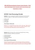 NRG 200 Pharmacology for Human Caring Nursing &ndash; Final Exam 200 Multiple Choice Questions with Correct Answers and Explanations in Italics